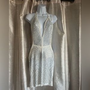 White sequence dress